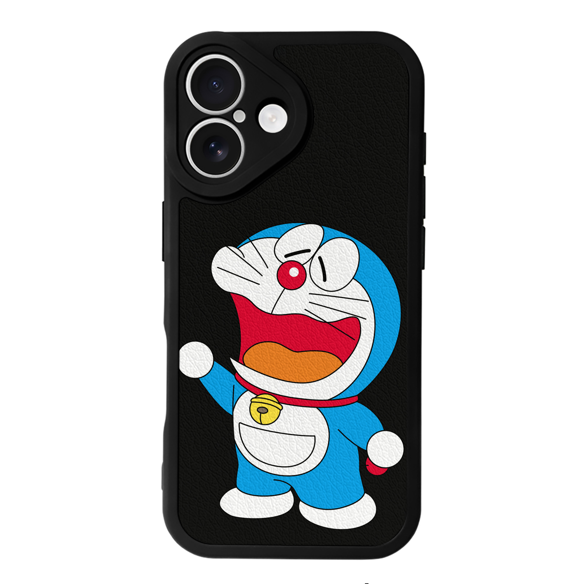 （画像用） ドラえもん Doraemon 【iPhone 16シリーズ対応】シリコンスマホケース（レザー調） 材質：シリコン